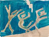 Ernst Ludwig Kirchner, Daners in the night, c. 1935, watercolour, pencil on paper; framed