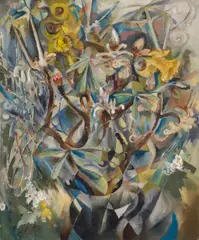 Georg Mayer-Marton, Spring Flowers, 1951, oil on canvas; framed