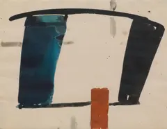 Jean Hélion, Equilibre 4, 1933, watercolour on paper; framed