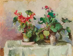 Robert Kohl, Floral still life, oil on canvas; framed