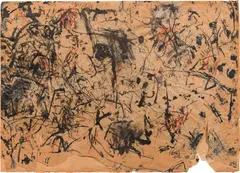 Günter Brus, Untitled, 1962, mixed media, India ink on paper; framed