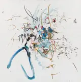 Hans Staudacher, Fleckenpoesie, 1989-1990, oil on canvas; framed