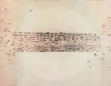 Hans Bischoffshausen, Angoisse, 1967/71, oil, putty on linen; unframed