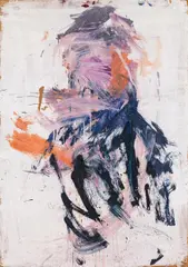 Martha Jungwirth, Untitled, oil on cardboard; framed