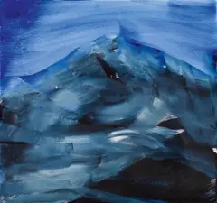 Herbert Brandl, Mountain, 2012, oil on canvas; unframed