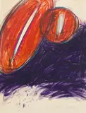 Markus Prachensky, Untitled, 1966, mixed media on paper; framed