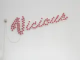 Tim Noble, Vicious, 1999, light installation; 98 sirio type pink reflector caps, foamex, electronic sequencer