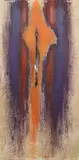 Bernd Fasching, Das Erschlagen des Cerberus - Der Moses des Michelangelo (Sigmund Freud), mixed media on canvas; unframed