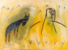 Mario Dalpra, Untitled, 1991, oil on canvas; unframed