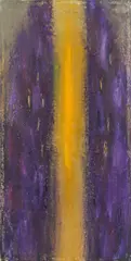 Bernd Fasching, Das Fangen des Rehs - Brot vom Himmel, mixed media on canvas; unframed