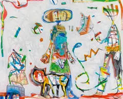 Anselm Gluck, Gegenseitig, 2006, oil on canvas; unframed