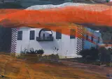 Arnulf Rainer, Lanzarote, 2006, laserprint, overpainted; framed