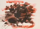 Markus Prachensky, Liechtenstein, 1956, mixed media on paper; framed