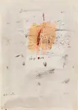 Untitled by Hans Staudacher, 1977, mixed media on paper; framed, sold Dec 2022