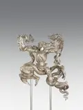 Ernst Fuchs, Antilaocoon group, bronze; partly silver-plated and patinated