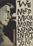 Andreas Leikauf, We need much more media input to stay alive., 2002, oil on canvas; framed