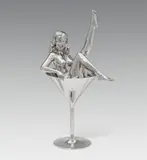 Mel Ramos, Dita, 2017, cast and polished stainless steel
