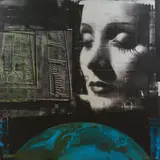 Andreas Reimann, Satellite of Love, 2003, mixed media on canvas; unframed