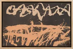 Peter Marquant, Black is black, 2000, mixed media on canvas; framed