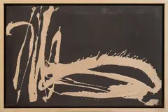 Peter Marquant, Black is black, 2000, mixed media on canvas; framed