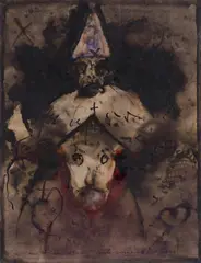 Ernst Len, Vale - Carnevale - Venezia, c. 1980, mixed media on paper; framed