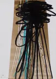 Hans Hartung, P3-1976-H32, 1976, pastel and ink on carton baryté; framed