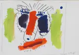 Otto Muehl, Nasenpenis, 1985, watercolour on paper; framed