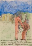 Johann Korec, Untitled, 1972, mixed media on paper; framed