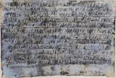 Lulu by Drago J. Prelog, 1983, mixed media on paper; framed, sold Dec 2022
