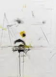 Tobias Pils, Untitled, mixed media on paper; framed