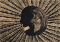 Peter Kogler, Untitled, 1984, mixed media on paper; framed