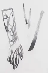 Franz Graf, Untitled, 2001, graphite on canvas; unframed