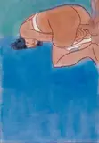 Hubert Schmalix, Untitled, 2001, mixed media on paper; framed