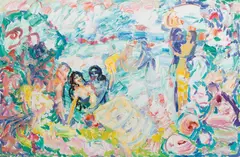 Igor Torschenko, Liebesszene, 2017, oil on canvas; unframed