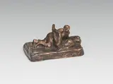 Alfred Hrdlicka, Amore 88, Bronze, braun patiniert