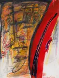 Franz Ringel, Untitled, 2001, mixed media on paper; framed