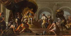 Solomon and the Queen of Sheba by Paolo de Matteis, c. 1710/15, oil on canvas, sold Nov 2022
