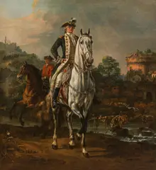 also called Canaletto Bernardo Bellotto, Equestrian Portrait of the King of Poland's Page Gintowt, 1773, oil on canvas