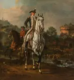 also called Canaletto Bernardo Bellotto, Equestrian Portrait of the King of Poland's Page Gintowt, 1773, oil on canvas