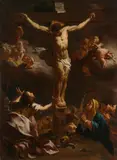 Michelangelo Unterberger, The crucified Christ with Mary Magdalene, Mary and John, c. 1745, oil on canvas