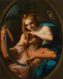 Carlo Cignani, Rinaldo and Armida, oil on canvas; unframed