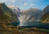 August Schaeffer von Wienwald, View over the Königssee, 1861, oil on canvas