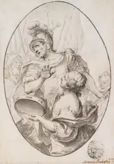 Antonio Balestra, Antique Scene, pen and India ink, wash