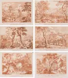 Marco Ricci, Six Landscapes from the "Series of 20 Landscapes", published by Carlo Orsolini 1730 (1st state)