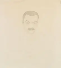 Carl Otto Czeschka, Portrait of Kolo Moser, 1940, pencil on paper; unframed