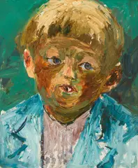 Felix Esterl, Portrait of a child (Martin Esterl, Son of the artist), c. 1927/28, oil on canvas; framed
