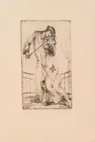 Josef Hegenbarth, Violinspieler, etching on paper; unframed