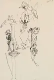 Kurt Moldovan, Untitled, 1957, India ink on paper; unframed