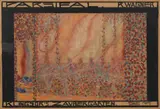 Erwin Dom Osen, Stage design for "Klingsor's Zaubergarten" from Parsifal by Richard Wagner, 1913, mixed media on paper; framed