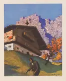 Alfons Walde, Mixed lot: Four prints ("Frühling in Tirol", "Sommer in Tirol", "Bergsommer", "Herbst in Tirol")